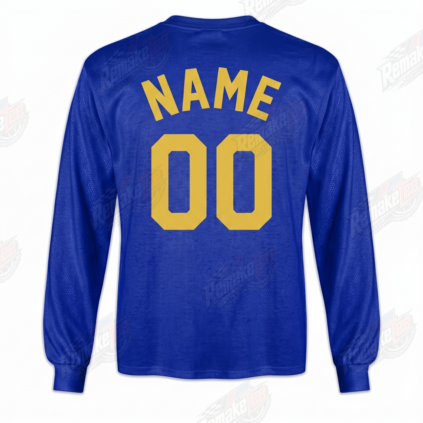 RemakeTee Camel Royal Blue Custom Vintage Retro VMX Racing Jersey 1304 - Back