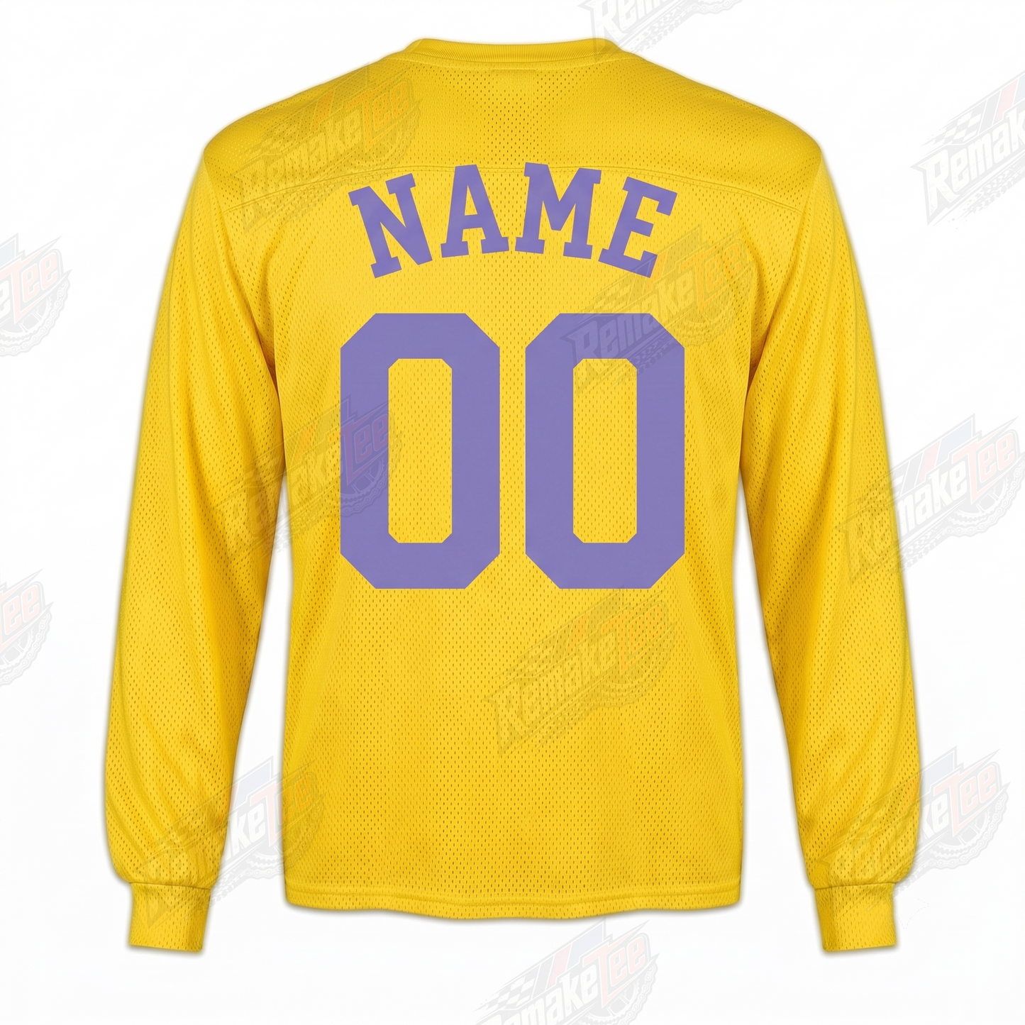 RemakeTee Camel Yellow Custom Vintage Retro VMX Racing Jersey 1306 - Back
