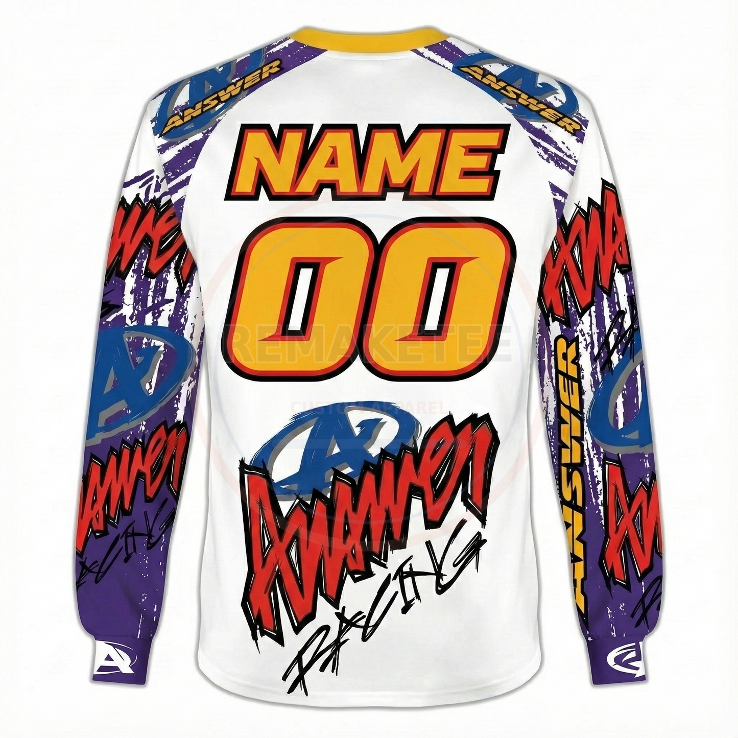 RemakeTee Answer Custom Vintage Retro BMX Racing Jersey 283