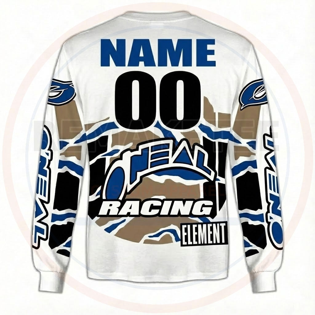RemakeTee O'neal Custom Vintage Retro BMX Racing Jersey 335
