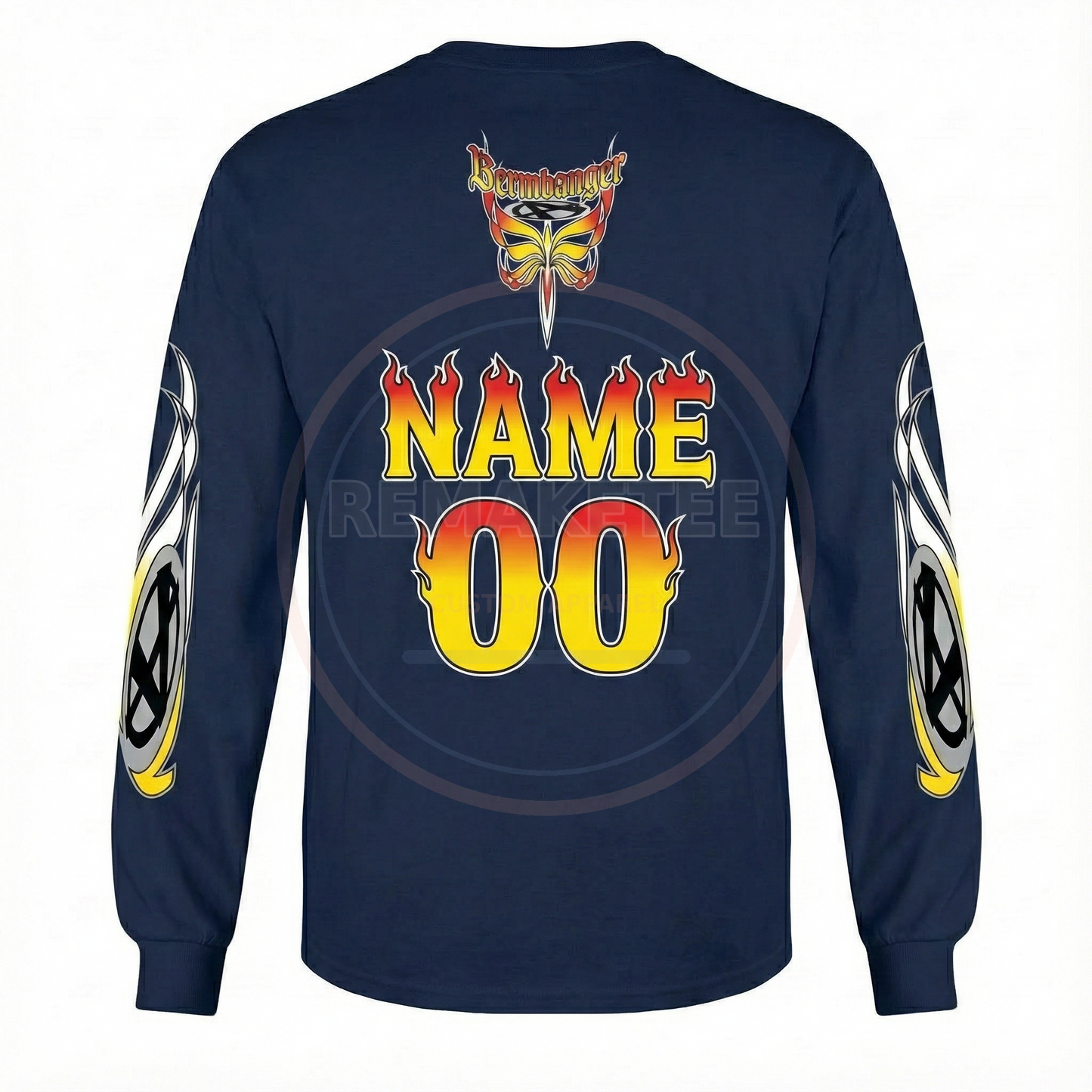 RemakeTee Bermbanger Custom Vintage Retro BMX Racing Jersey 290