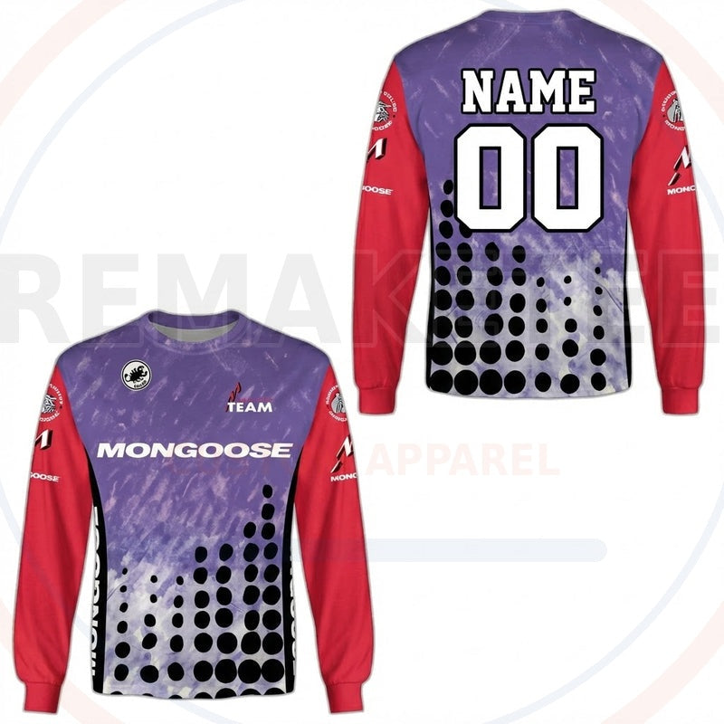 RemakeTee Mongoose Custom Vintage Retro BMX Racing Jersey 491