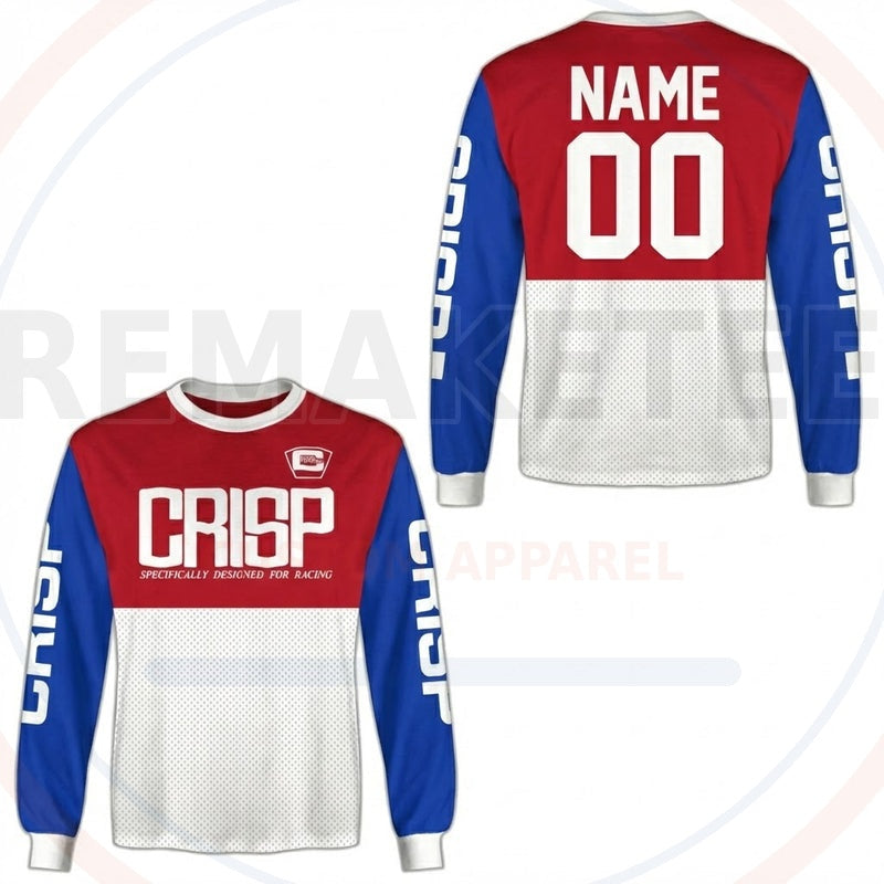 RemakeTee Crisp Custom Vintage Retro BMX Racing Jersey 657