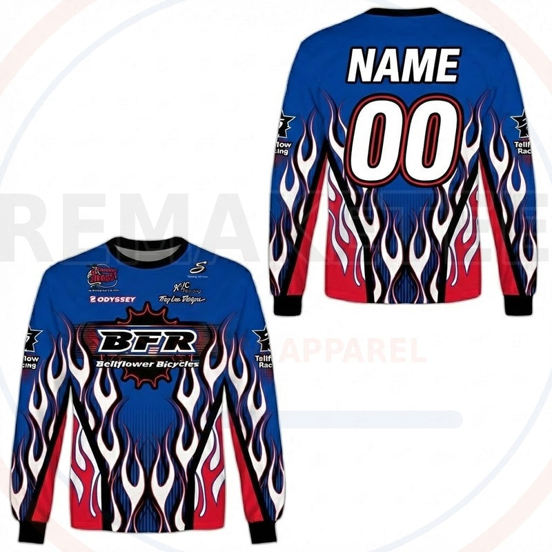 RemakeTee BFR Custom Vintage Retro BMX Racing Jersey 656