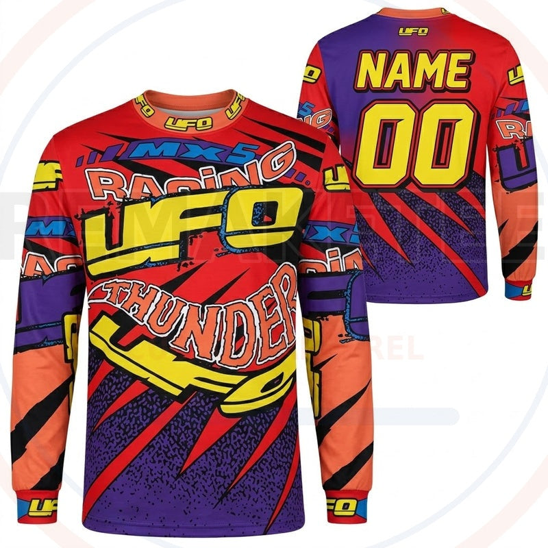 RemakeTee UFO Racing Custom Vintage Retro BMX Racing Jersey 679
