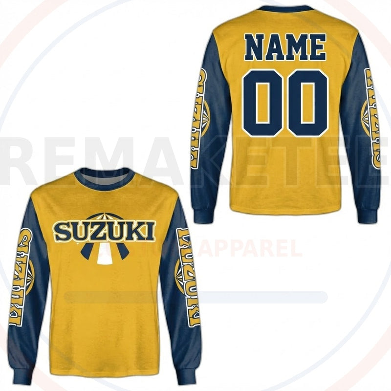 RemakeTee Suzuki Custom Vintage Retro BMX Racing Jersey 568