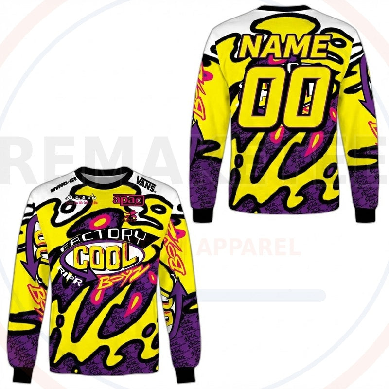 RemakeTee Cool Boyz Custom Vintage Retro BMX Racing Jersey 664