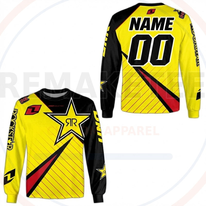 RemakeTee Rockstar Custom Vintage Retro BMX Racing Jersey 658