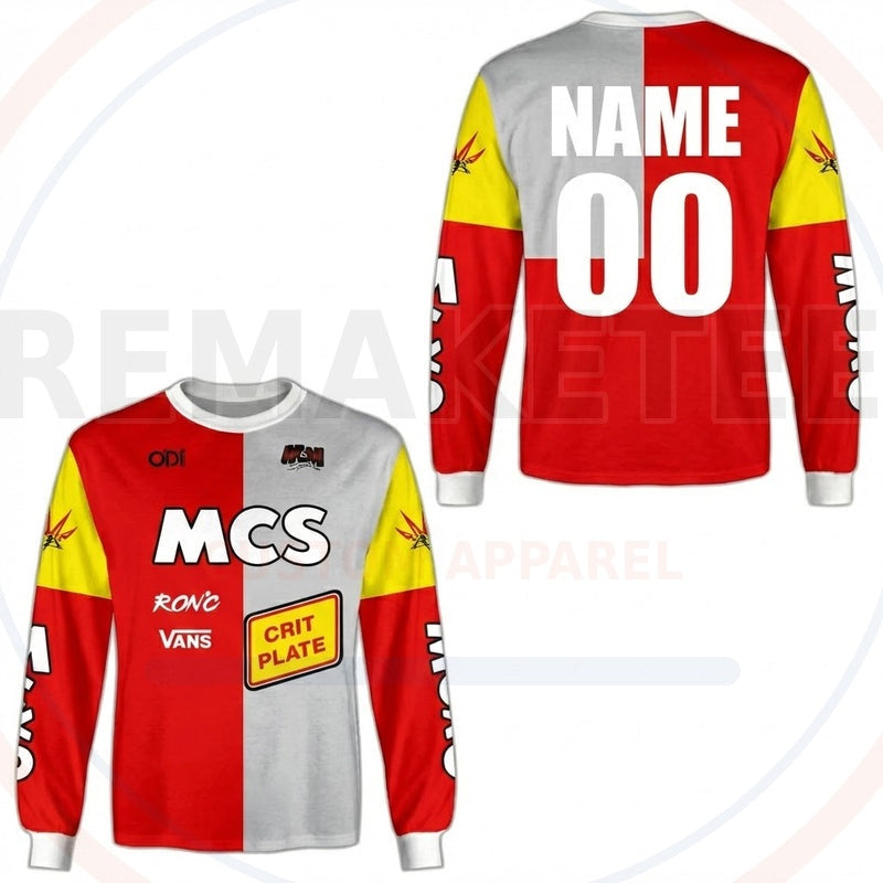 RemakeTee MCS Custom Vintage Retro BMX Racing Jersey 667