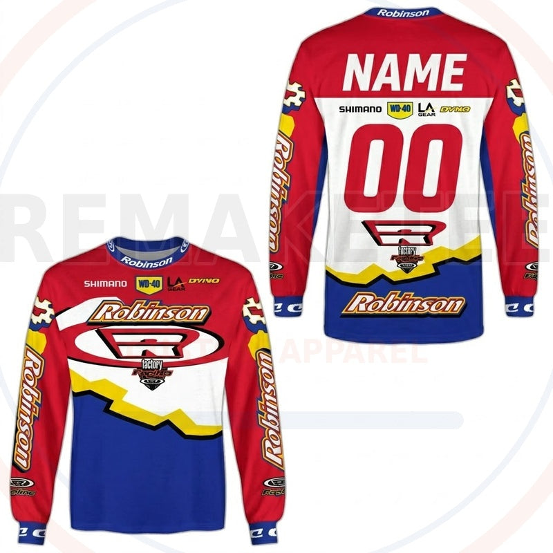 RemakeTee Robinson Custom Vintage Retro BMX Racing Jersey 702