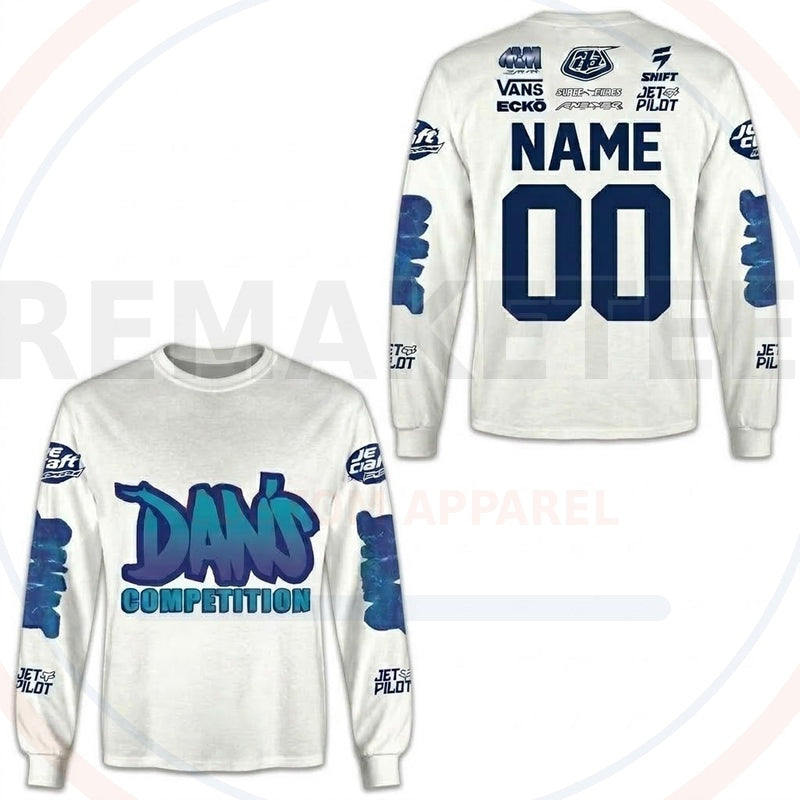 RemakeTee Dan's Custom Vintage Retro BMX Racing Jersey 790