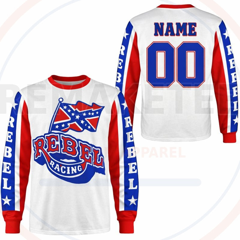 RemakeTee Rebel Racing Custom Vintage Retro BMX Racing Jersey 553