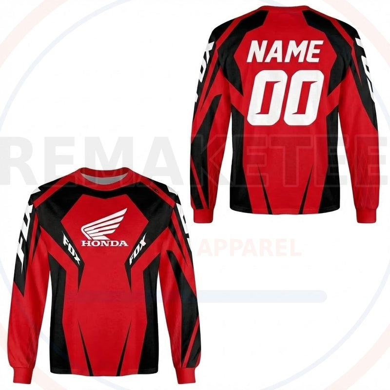RemakeTee Honda Custom Vintage Retro BMX Racing Jersey 686