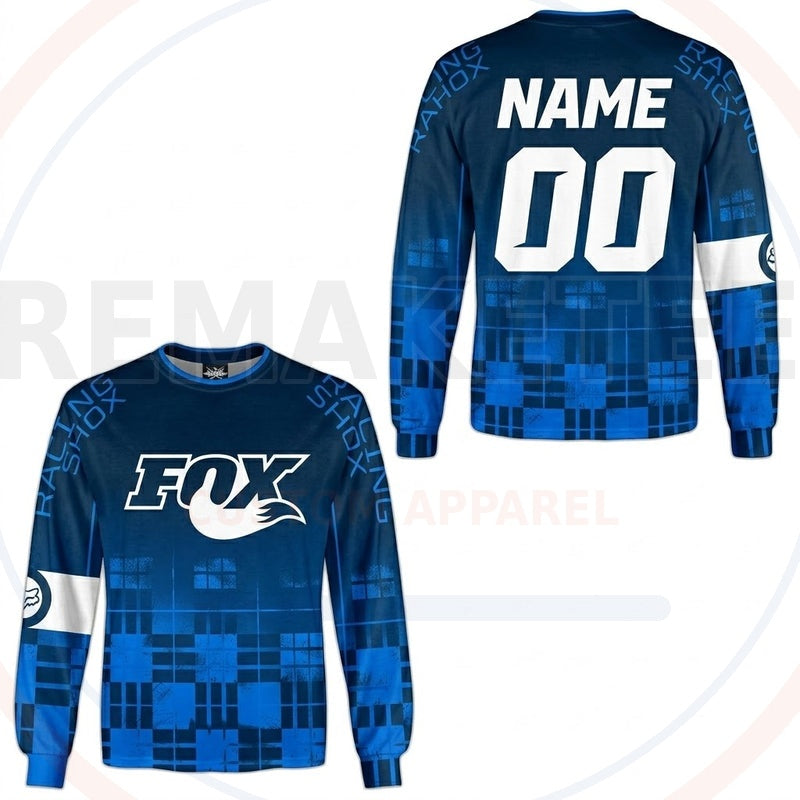 RemakeTee Fox Custom Vintage Retro BMX Racing Jersey 695
