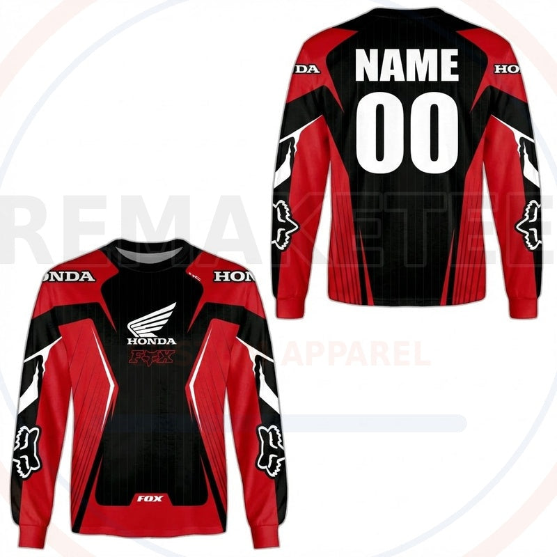 RemakeTee Honda Fox Custom Vintage Retro BMX Racing Jersey 683