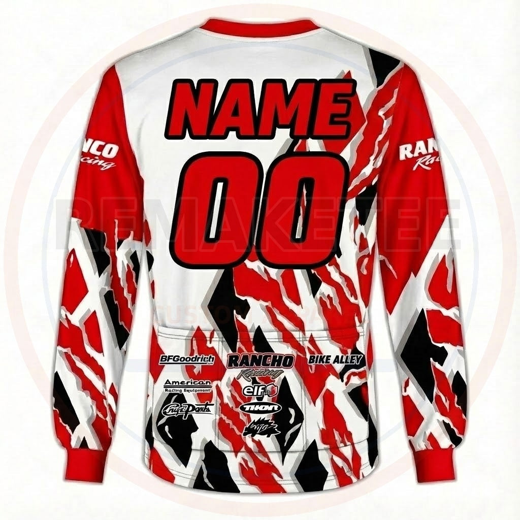 RemakeTee Rancho Racing Custom Vintage Retro BMX Racing Jersey 343
