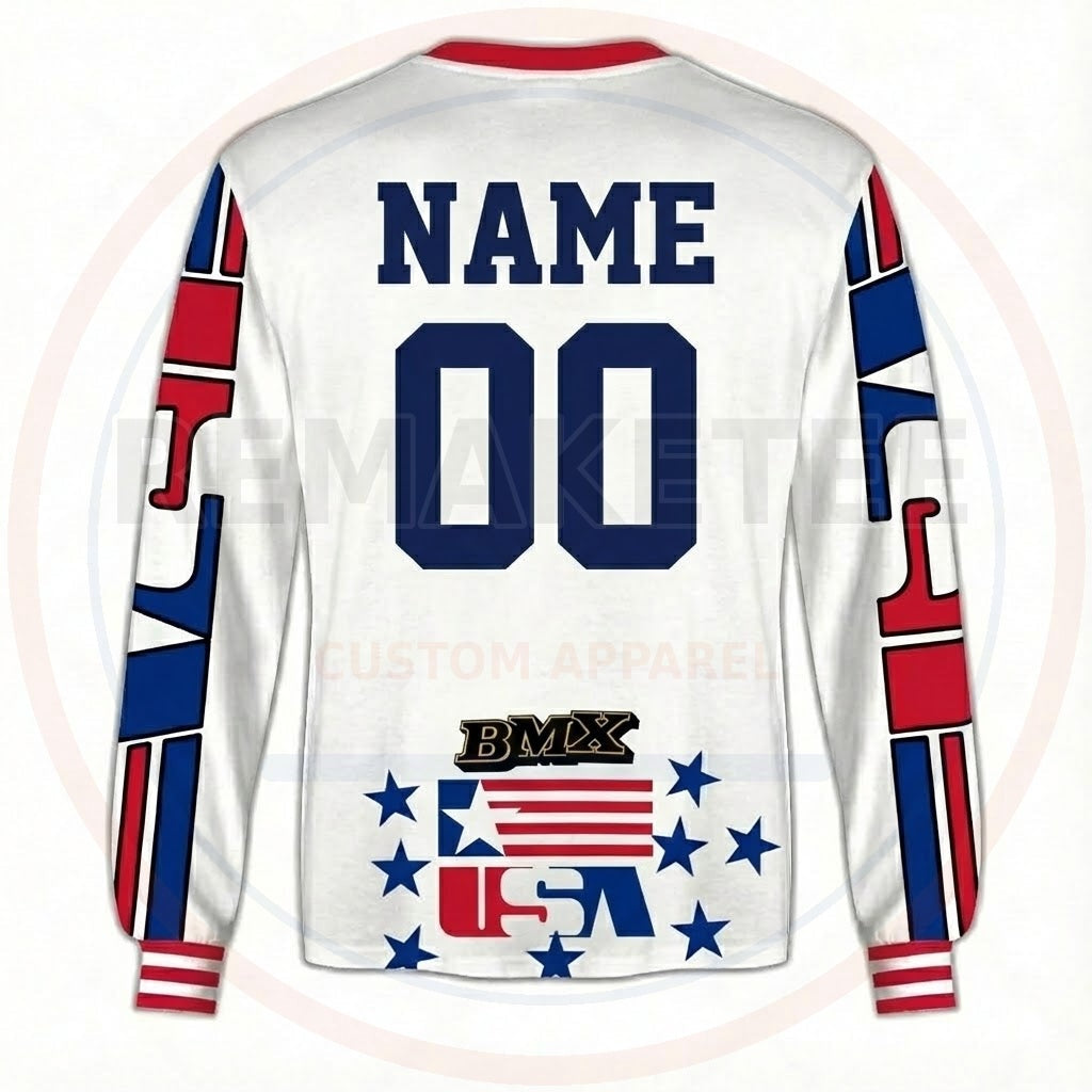 RemakeTee Custom Vintage Retro BMX Racing Jersey 424