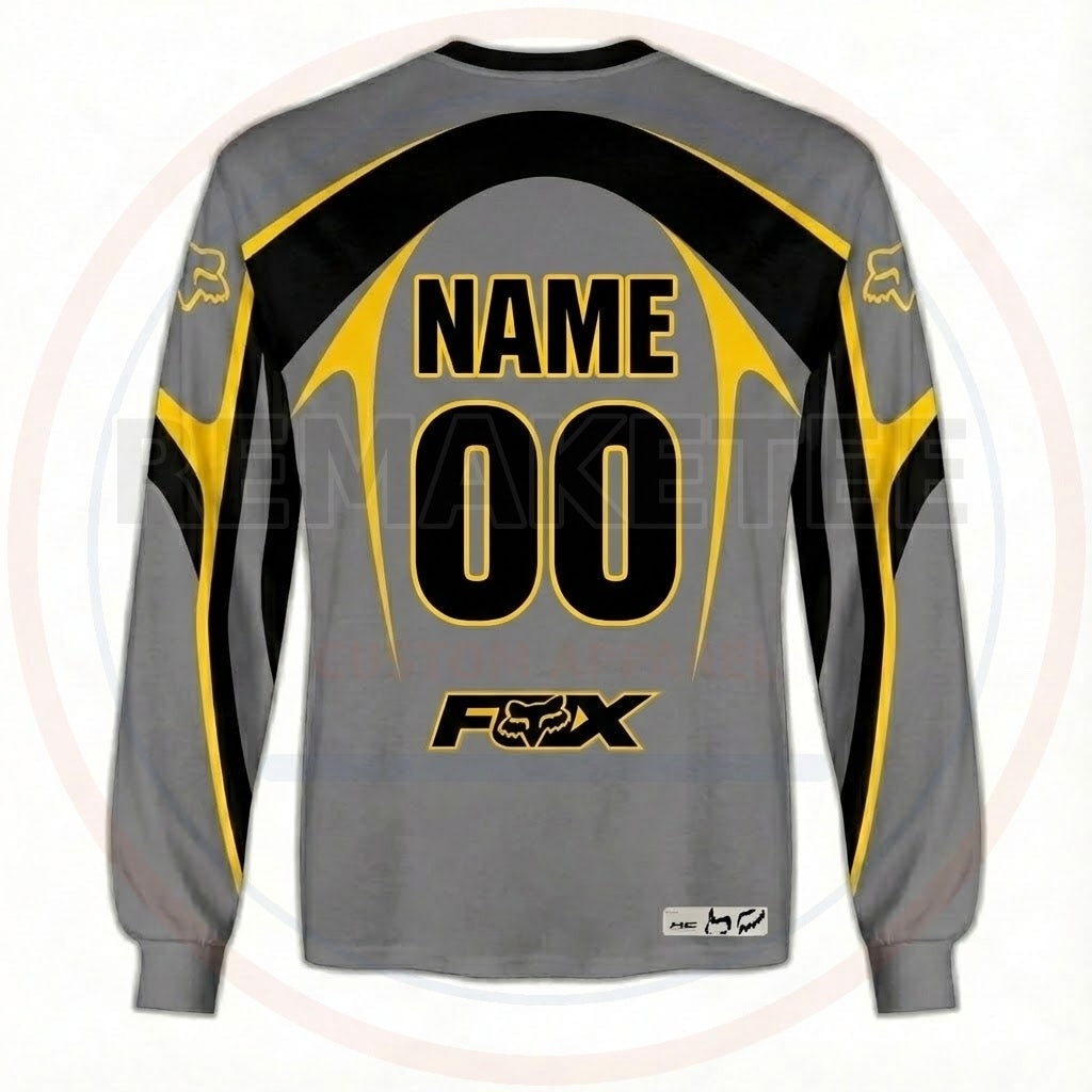 RemakeTee Fox Custom Vintage Retro BMX Racing Jersey 429