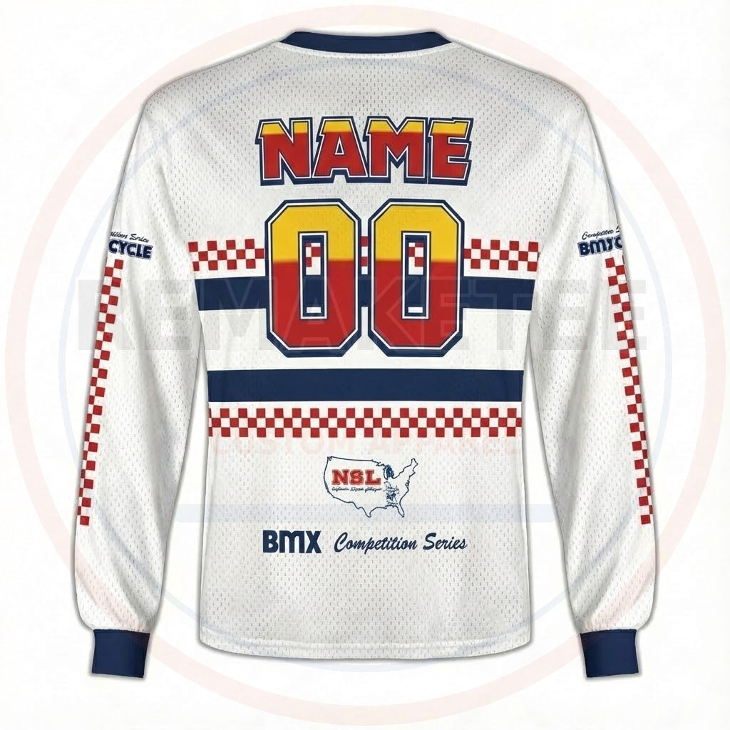RemakeTee Team Cycle Custom Vintage Retro BMX Racing Jersey 417