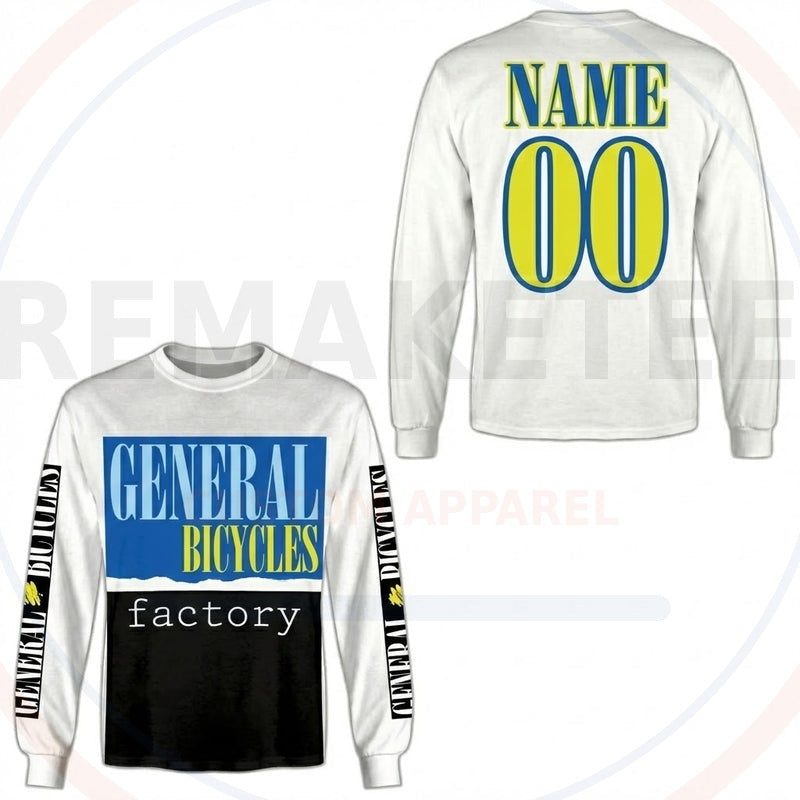 RemakeTee General bicycles Custom Vintage Retro BMX Racing Jersey 556