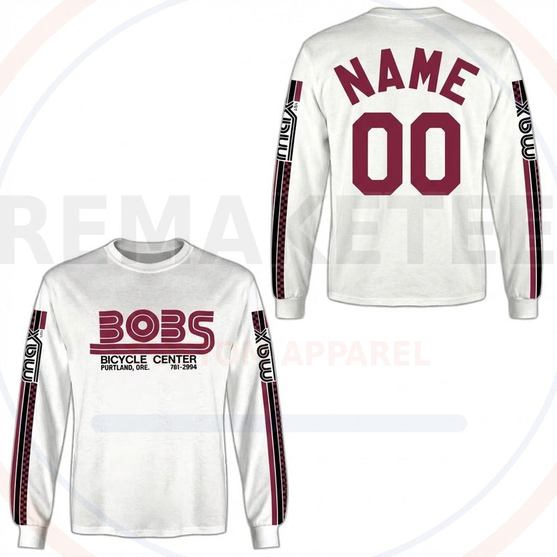 RemakeTee Bob's Bicycle Custom Vintage Retro BMX Racing Jersey 481