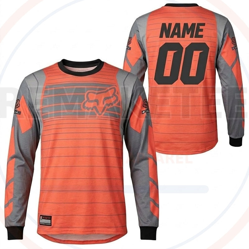 RemakeTee Fox Custom Vintage Retro BMX Racing Jersey 783
