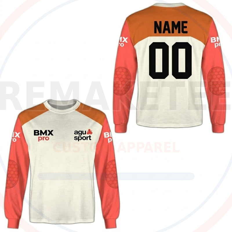 RemakeTee Agu Sport Custom Vintage Retro BMX Racing Jersey 716