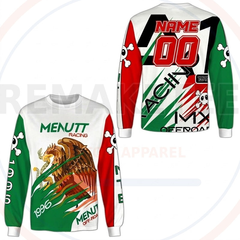 RemakeTee MENUTT Custom Vintage Retro BMX Racing Jersey 784