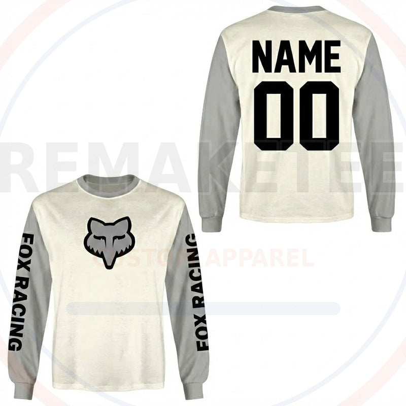 RemakeTee Fox Custom Vintage Retro BMX Racing Jersey 688
