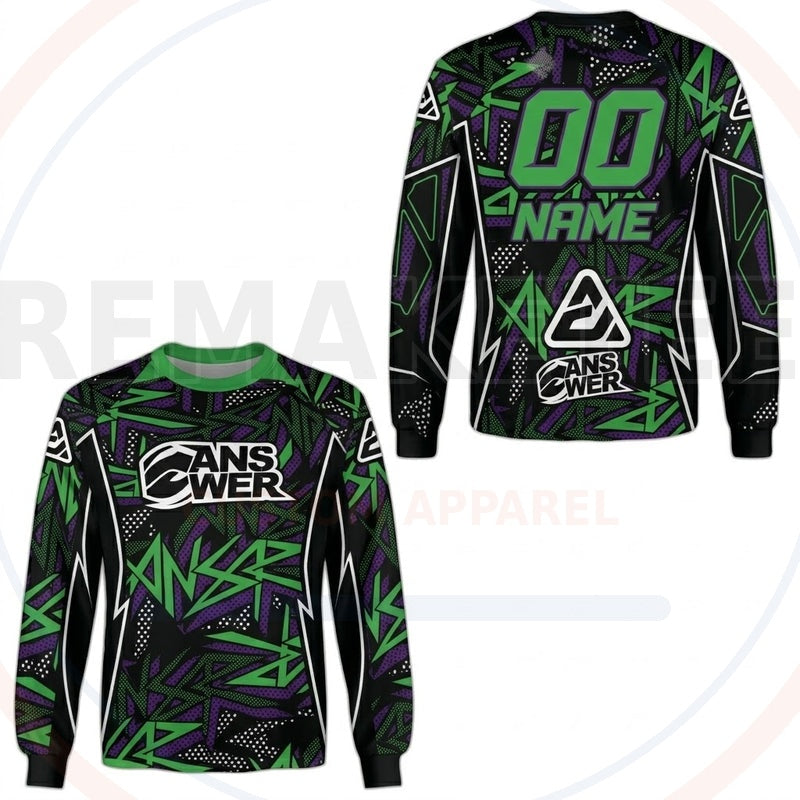 RemakeTee Answer Custom Vintage Retro BMX Racing Jersey 779