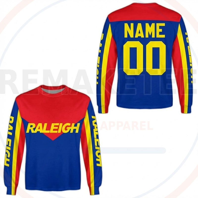 RemakeTee Raleigh Custom Vintage Retro BMX Racing Jersey 594