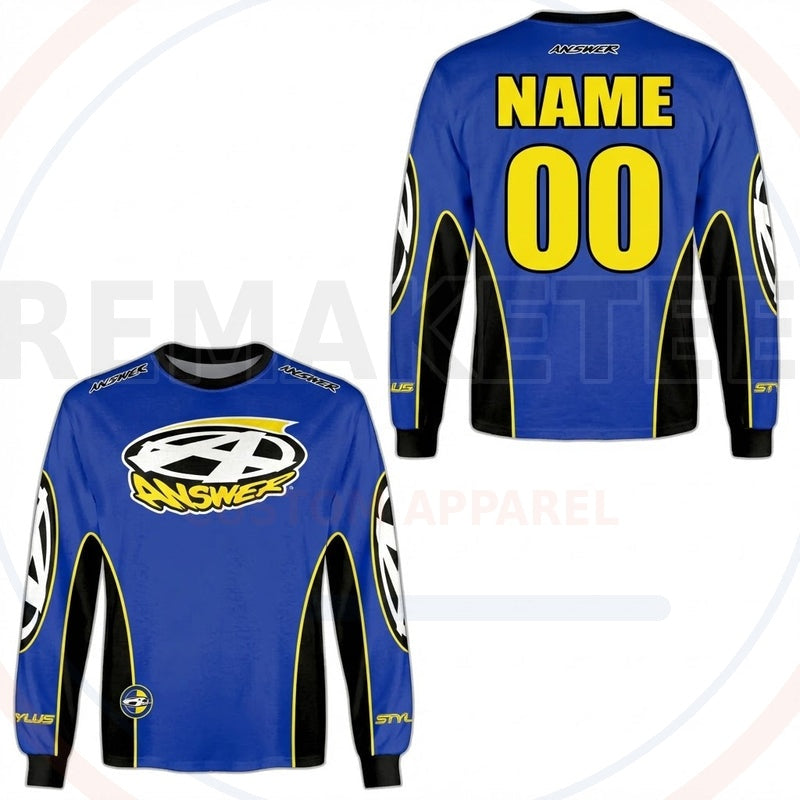RemakeTee Answer Custom Vintage Retro BMX Racing Jersey 497
