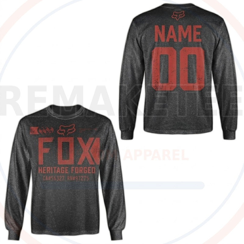 RemakeTee Fox Custom Vintage Retro BMX Racing Jersey 791