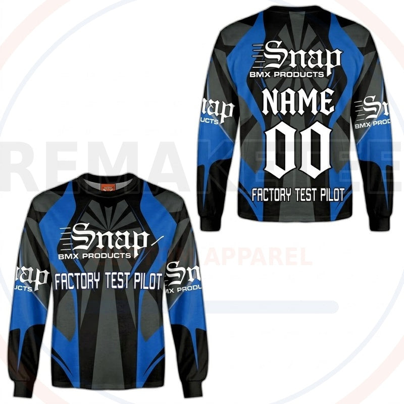 RemakeTee Factory Test Pilot Custom Vintage Retro BMX Racing Jersey 727