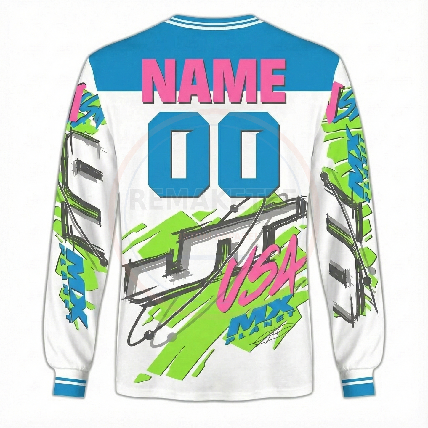 RemakeTee JT Custom Vintage Retro BMX Racing Jersey 285