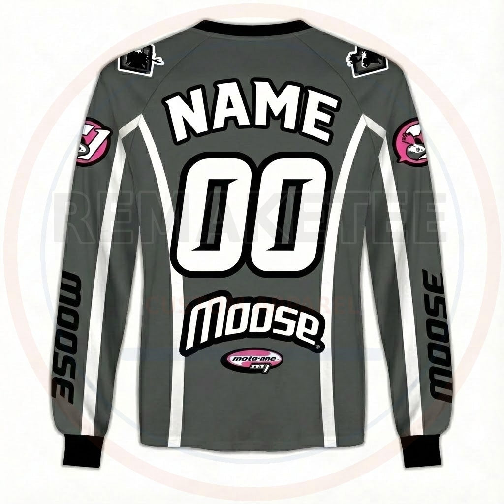 RemakeTee Moose Custom Vintage Retro BMX Racing Jersey 329