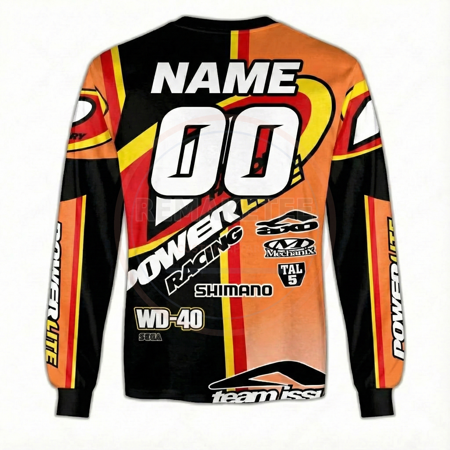 RemakeTee Powerlite Custom Vintage Retro BMX Racing Jersey 280