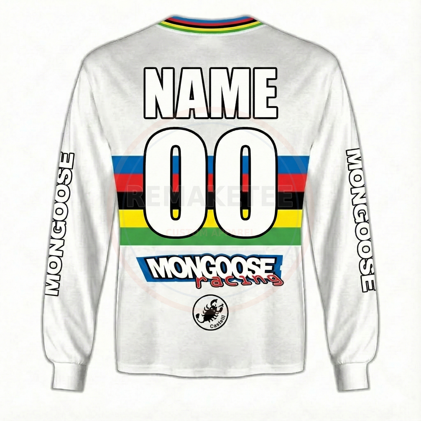 RemakeTee Mongoose Custom Vintage Retro BMX Racing Jersey 220