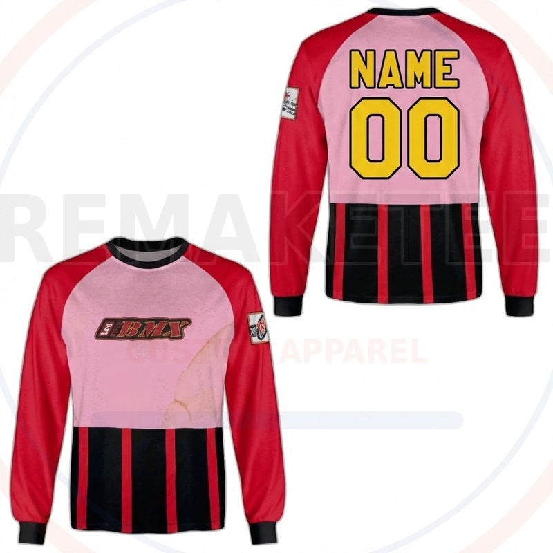 RemakeTee Lee Pipes Custom Vintage Retro BMX Racing Jersey 562