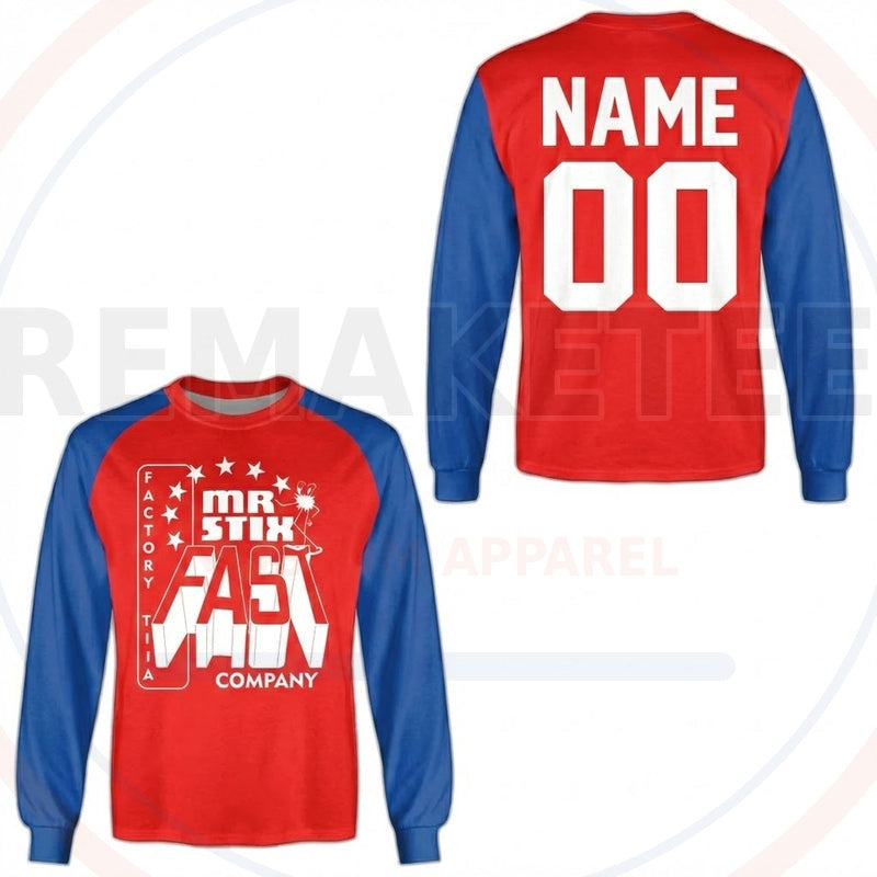 RemakeTee Mr. Stix Custom Vintage Retro BMX Racing Jersey 630