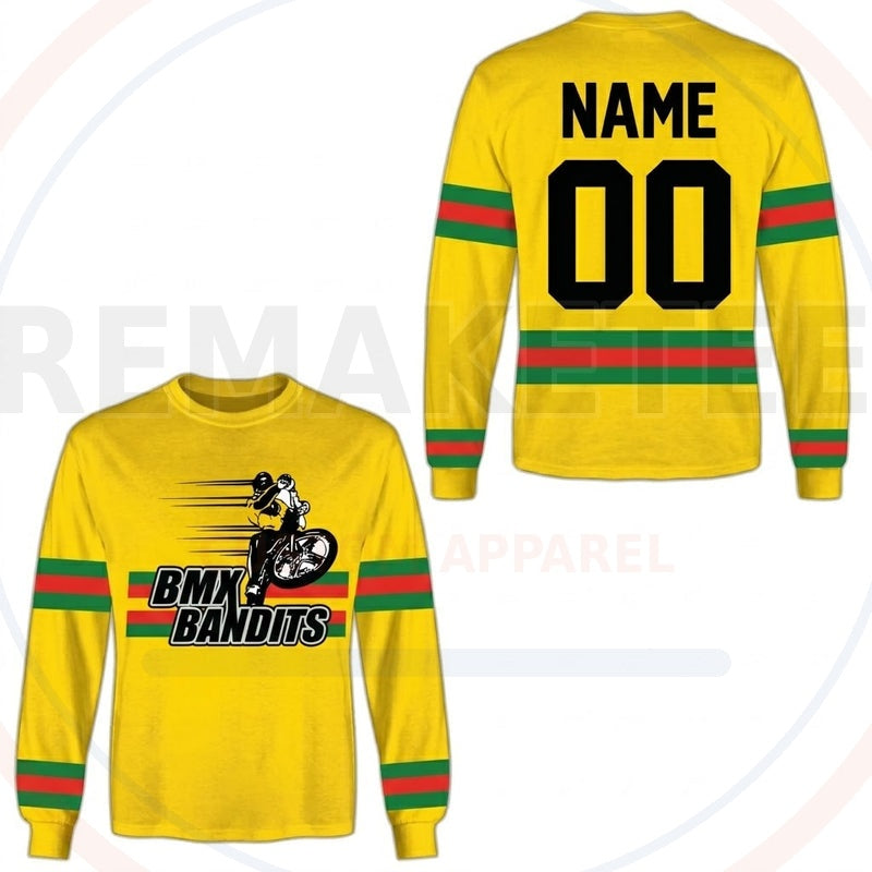 RemakeTee Bandit Custom Vintage Retro BMX Racing Jersey 764