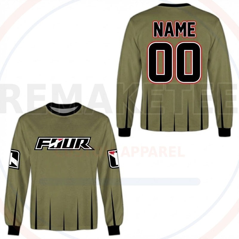 RemakeTee Four Custom Vintage Retro BMX Racing Jersey 627