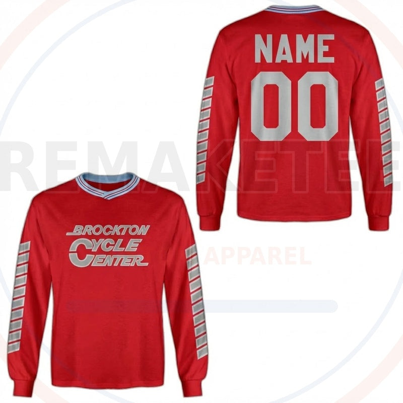 RemakeTee Brockton Cycle Custom Vintage Retro BMX Racing Jersey 646