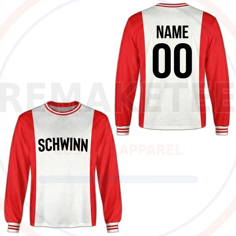 RemakeTee Schwinn Custom Vintage Retro BMX Racing Jersey 635