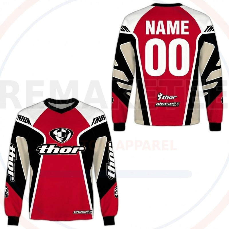 RemakeTee Thor Custom Vintage Retro BMX Racing Jersey 446