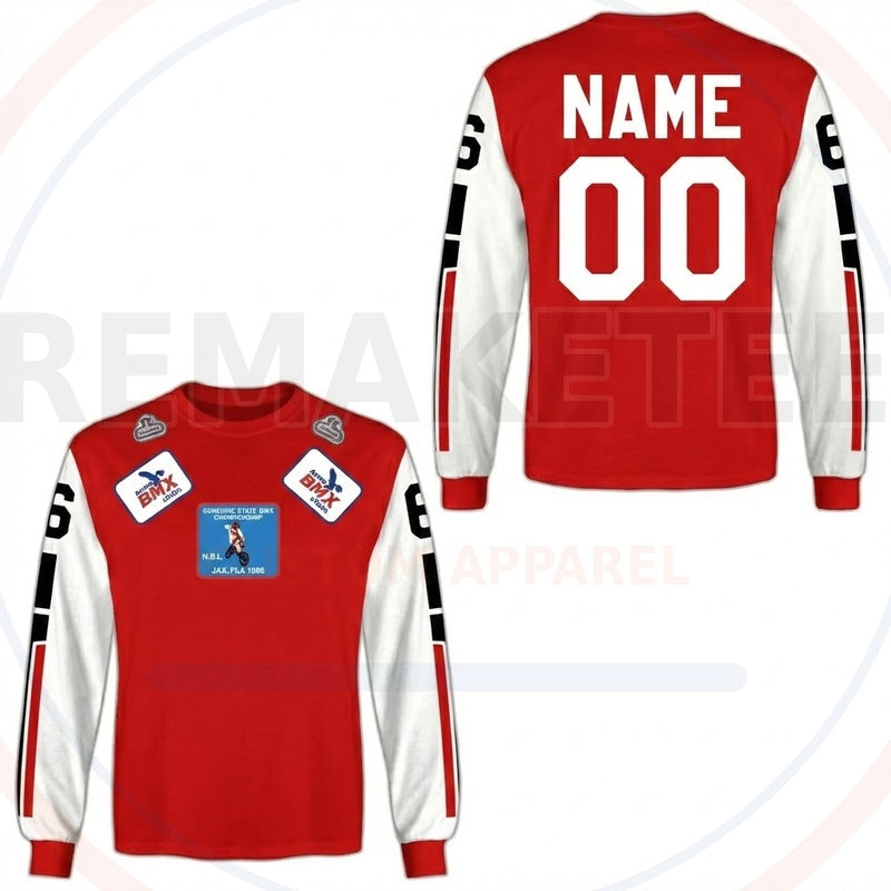 RemakeTee Custom Vintage Retro BMX Racing Jersey 447
