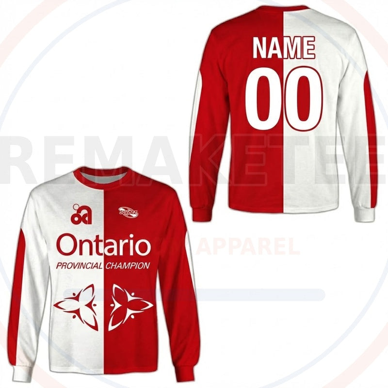 RemakeTee Ontario Provincial Champion Custom Vintage Retro BMX Racing Jersey 642