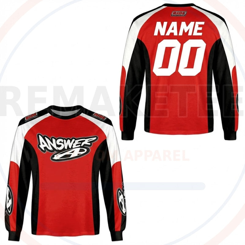 RemakeTee Answer Custom Vintage Retro BMX Racing Jersey 507