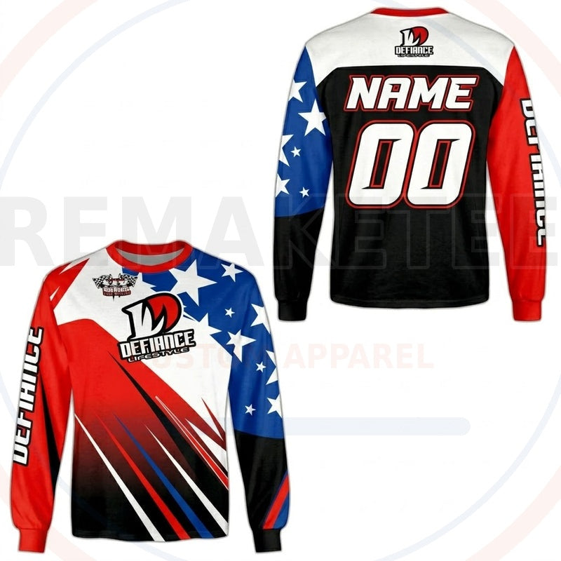 RemakeTee Defiance Custom Vintage Retro BMX Racing Jersey 802