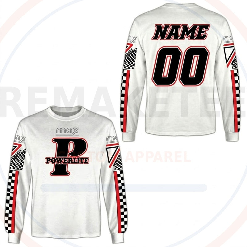 RemakeTee Powerlite Custom Vintage Retro BMX Racing Jersey 752